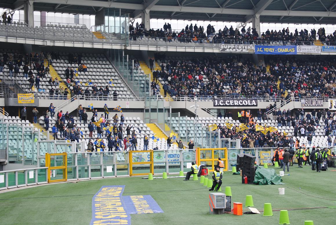 Juventus-Parma: i due settori...